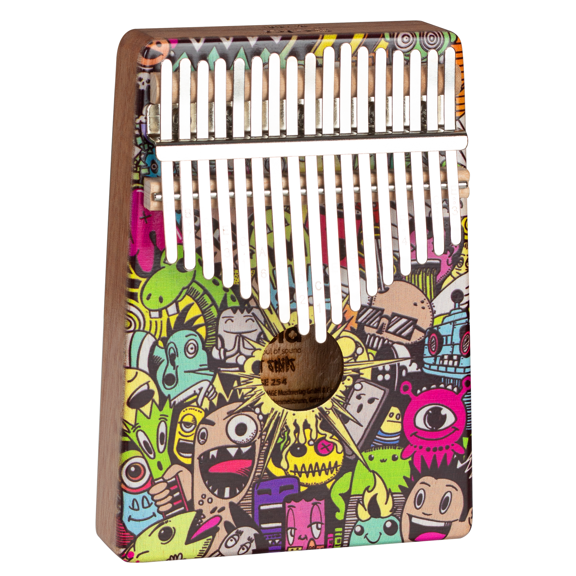 קלימבה ארט 17 צלילים SELA ART SERIES KALIMBA LITTLE MONESTER SE254