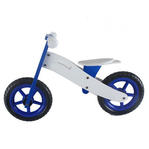 אופני איזון מעץ כחול