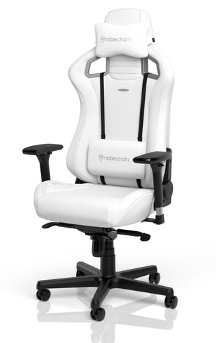 כסא גיימינג Noblechairs EPIC Gaming Chair White Edition