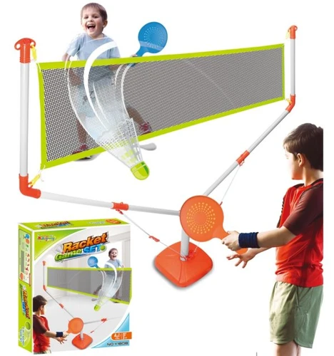 ערכת משחק כדור נוצה ורשת Racket Game Set