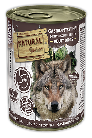 נטורל גרייטנס שימור לכלב גסטרו אינסטינל Natural Greatness Gastrointestinal - במשקל 400 גרם