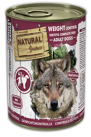 נטורל גרייטנס שימור לכלב עם נטיה להשמנה Natural Greatness Weight Control - במשקל 400 גרם
