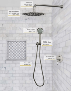 סט 4 דרך אופל ניקל מוברש דגם 297 