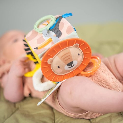 קוביית התפתחות עם רעשן פעמון , נשכן ומראה - סוואנה