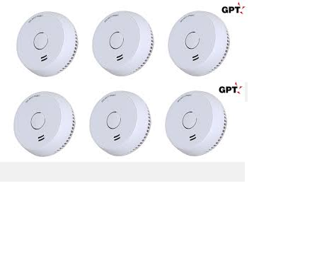 6 יחי' גלאי עשן עצמאי 9V GPT GS536