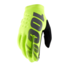 כפפות רכיבה 100% שחור / צהוב - BRISKER GLOVE
