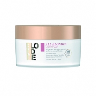 מסכת בלונדמי ' לייט מאסק ' לכל סוגי הבלונד לשיער בלונדיני דק עד רגיל  200 מל - שוורצקופף