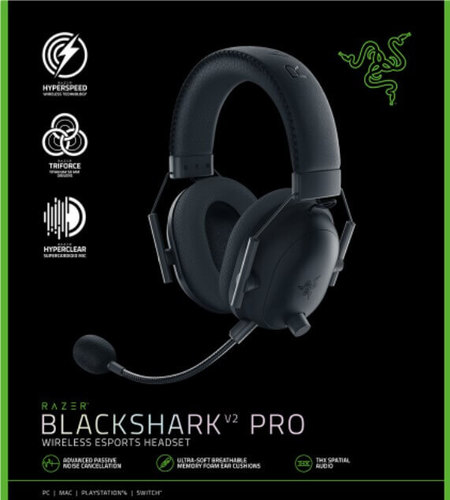אוזניות ‏גיימינג Razer BlackShark V2 Pro יבואן רשמי | אוזניות של רייזר ...