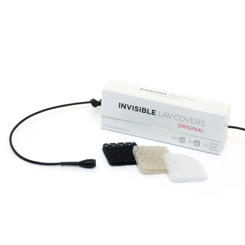 Bubblebee THE INVISIBLE LAV COVERS - ORIGINAL מגני רוח כולל מדבקות למיקרופון דש