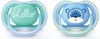 זוג מוצצי סיליקון לבנים 6-18 חודשים Avent Ultra Air - צבע כחול/ירוק