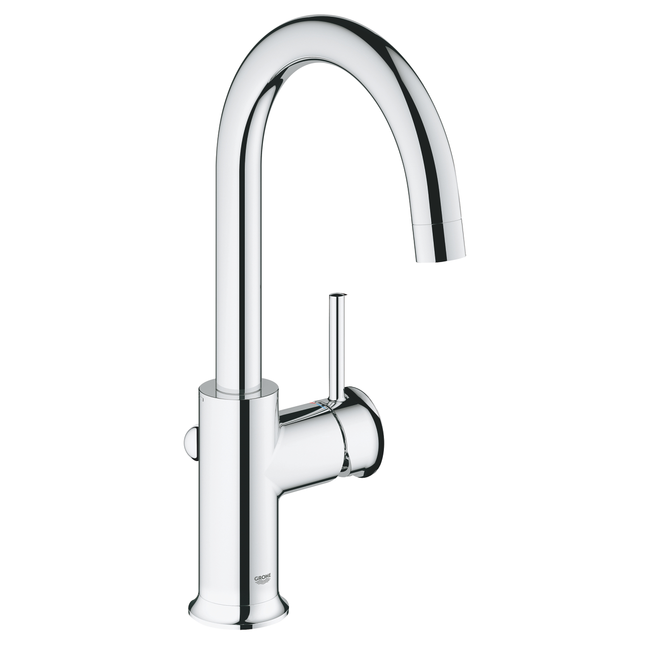 ברז ברבור Grohe 23095000 ניצב לכיור רחצה גרואה BAU CLASSIC | כרום ניקל