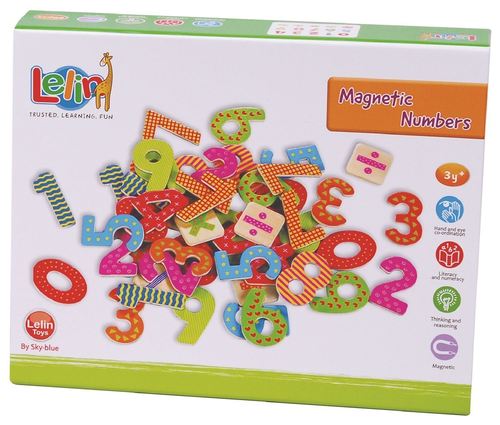 מספרים מגנטיים מעץ 