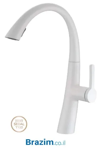 ברז סבח 793382 לכיור מטבח בגימור לבן מבית Sebach.