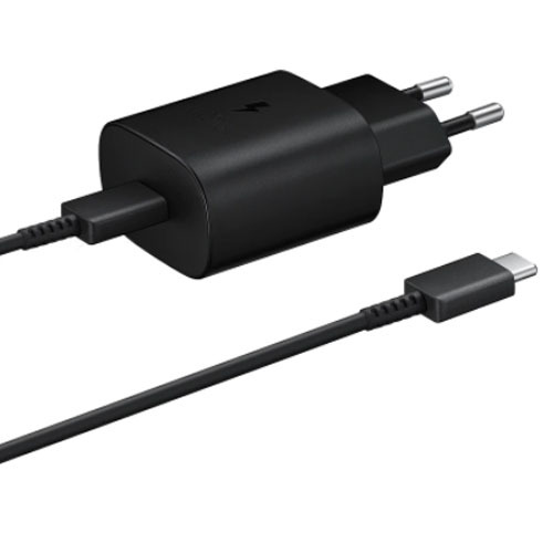 מטען קיר מהיר 25W כולל כבל USB ל-Type C למכשירי Samsung סמסונג יבואן רשמי סאני