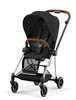 עגלה משולבת MIOS 3 לתינוק Sepia Black שלדה כרום חום Cybex