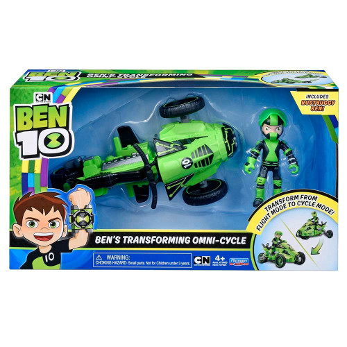 בן 10 - רכב משנה צורה+דמות בן רסטבאגי - Ben 10