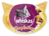 ויסקס חטיף טמפטיישן עוף וגבינה 60 גרם Whiskas