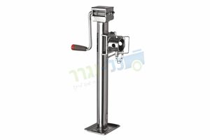רגלית חניה ארוכה מתקפלת ללא בוקסה - ידית גיר צד קבועה למשקל 2250 ק"ג 