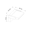 צמוד קיר מתכוונן 21W מוגן מים IP54