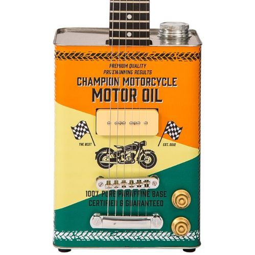 זוית נוספת Bohemian Oil Can Guitar - P90 - Motor Oil Limited Edition