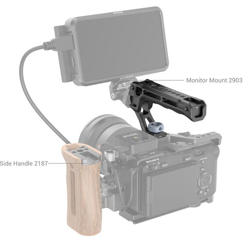3765ידית עליונה עם חיבור SmallRig ARRI (לייט)