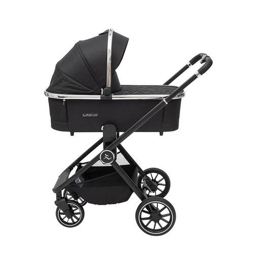 עגלת סיאלו פרו PRO 2022 Sport Line Cielo שילדה שחורה - ריפוד שחור ספורטליין -תצוגה כמו חדשה !