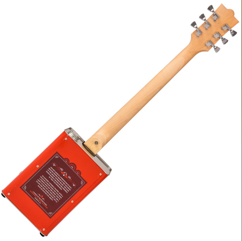 זוית נוספת Bohemian Oil Can Guitar - 2 P90's - Hot Sauce