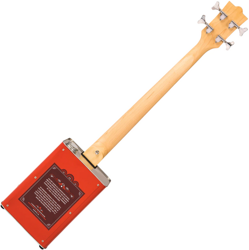 זוית נוספת Bohemian Oil Can Bass Guitar - Hot Sauce