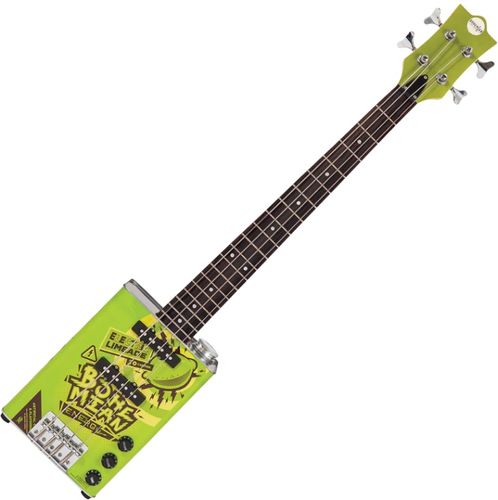 זוית נוספת Bohemian Oil Can Bass Guitar - Electric Lemonade