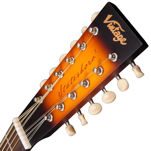 זוית נוספת Vintage 'Statesboro' Paul Brett 12 String Electro-Acoustic - Satin Antique Burst