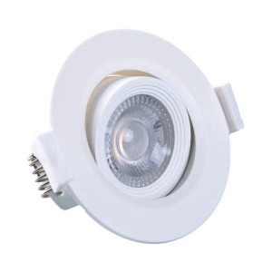 גוף תאורה שקוע תקרה לבן LICHI 12W אור חם Nisko