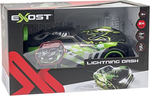 מכונית על שלט Lightning Dash שחור-ירוק