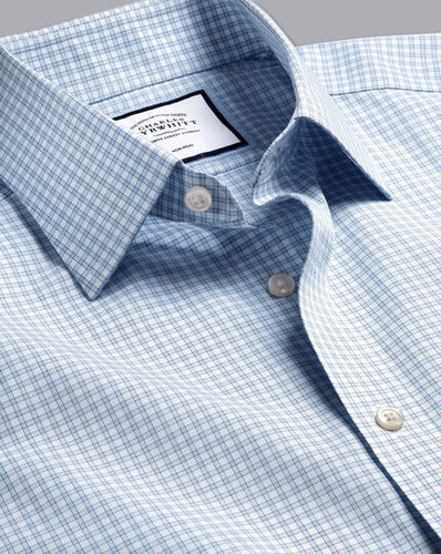 חולצה גזרת קלאסיק  - Poplin Fine Check