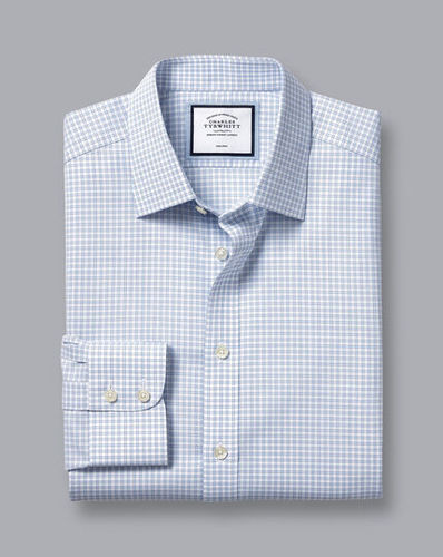 חולצה גזרת קלאסיק  - Poplin Fine Check