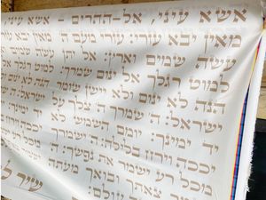 קנבס מודפס הדפסה דיגיטלית דגם עושה שמיים וארץ