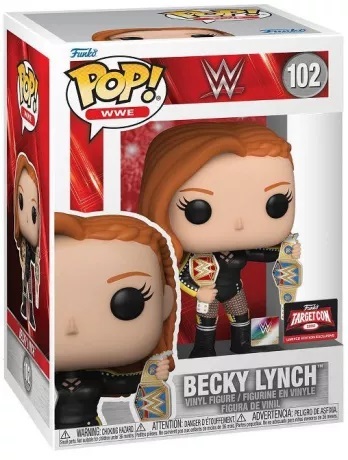 POP WWE: TGTCon- Becky Lynch w/Belt (MT)(אקסקלוסיבי מדבקה כסופה)