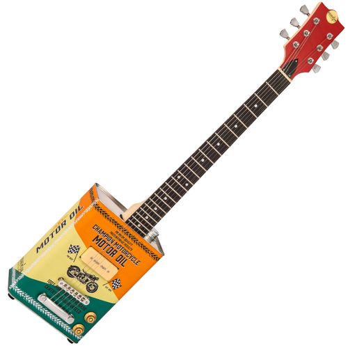 Bohemian Oil Can Guitar - P90 - Motor Oil Limited Edition
