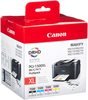 מארז דיו מקורי Canon 1500XL כולל את ארבעת הצבעים המחסנית השחורה עד 1,200 דפים וכל צבע עד 1,000 דף