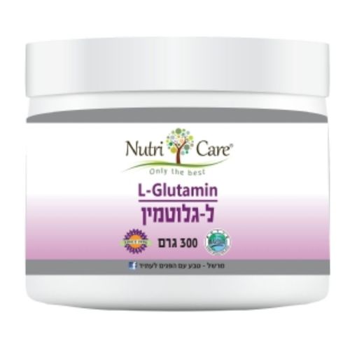 אבקת ל-גלוטמין נוטרי קר (Nutri Care L-Glutamin) – 300 גרם