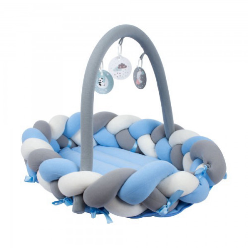 3-in-1 מיטה קלועה רב-פונקציונלית & amp; פָּגוֹשׁ