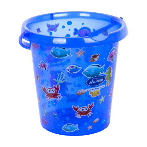דלי שקוף בדוגמת 12 L.