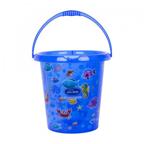 דלי שקוף בדוגמת 12 L.
