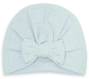 כובע תרבוש לתינוק פוינטל 100% כותנה - תכלת