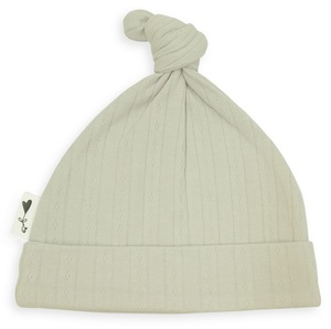 כובע לתינוק פוינטל 100% כותנה - אפור