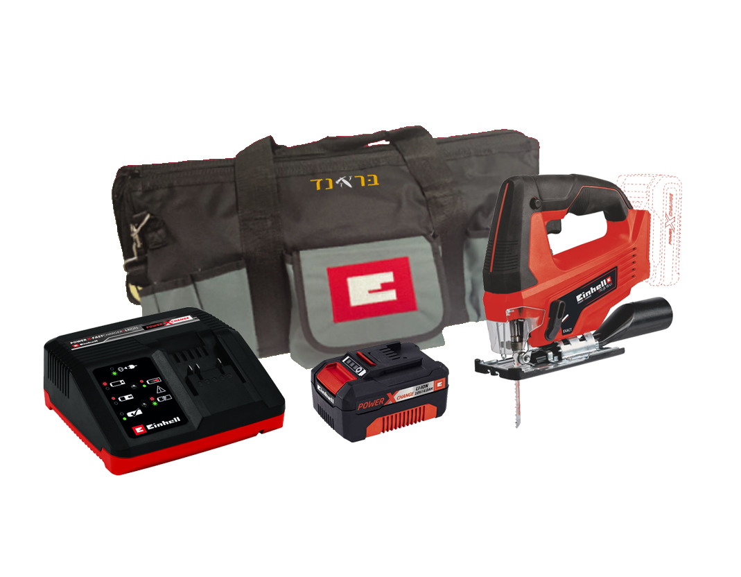 מסור אנכי נטען 18V + סוללה 4.0AH