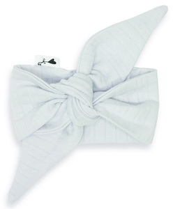 סרט לשיער לתינוק פוינטל 100% כותנה - תכלת