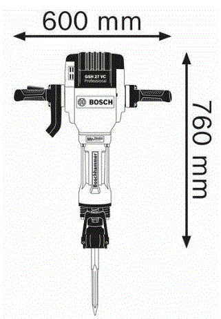 פטיש חציבה/קידוח Bosch GSH 27