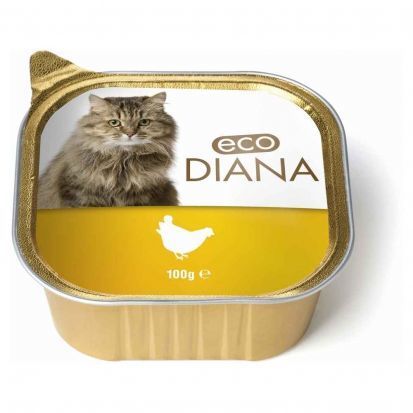  דיאנה מעדן עוף פטה 100 גרם לחתול Eco Diana