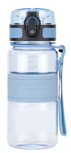 בקבוק שתיה uzspace תכלת שקוף 350 מ