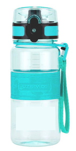 בקבוק שתיה uzspace טורקיז שקוף 350 מ